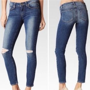 PAIGE Distressed Verdugo Skinny Ankle Jeans Sz:26